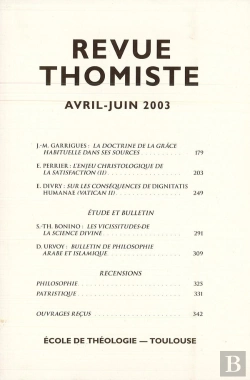 Bertrand.pt - Revue Thomiste - N 2/2003
