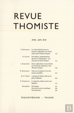 Bertrand.pt - Revue Thomiste - N 2/2018