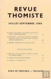 Revue Thomiste - N 3/1999