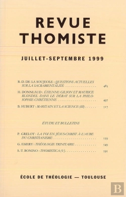 Bertrand.pt - Revue Thomiste - N 3/1999