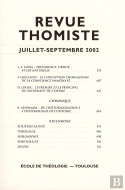 Bertrand.pt - Revue Thomiste - N 3/2002