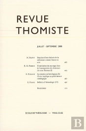 Revue Thomiste - N 3/2008