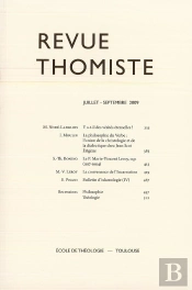 Revue Thomiste - N 3/2009