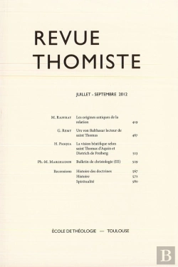 Bertrand.pt - Revue Thomiste - N 3/2012