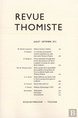 Bertrand.pt - Revue Thomiste - N 3/2015
