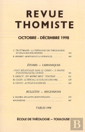 Revue Thomiste - N 4/1998