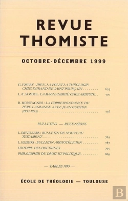 Bertrand.pt - Revue Thomiste - N 4/1999