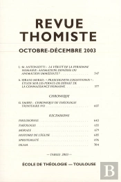 Revue Thomiste - N 4/2003
