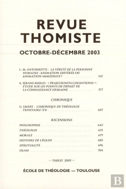 Bertrand.pt - Revue Thomiste - N 4/2003
