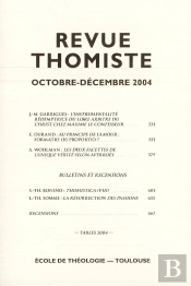 Revue Thomiste - N 4/2004
