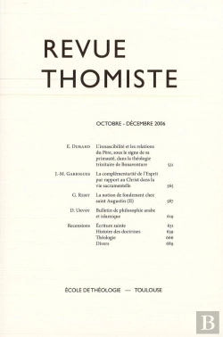 Bertrand.pt - Revue Thomiste - N 4/2006