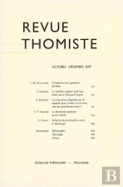 Revue Thomiste - N 4/2007