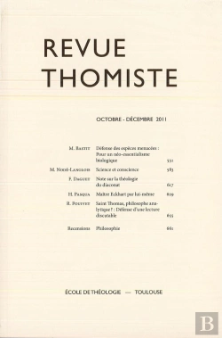 Bertrand.pt - Revue Thomiste - N 4/2011