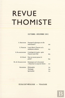 Bertrand.pt - Revue Thomiste - N 4/2012