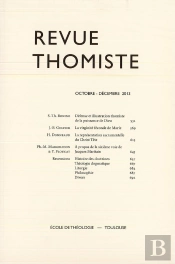 Revue Thomiste - N 4/2013