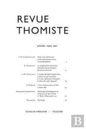 Revue Thomiste - N°1/2021