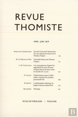Bertrand.pt - Revue Thomiste - N°2/2019