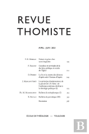 Revue Thomiste - N°2/2021