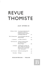 Revue Thomiste - N°3/2021