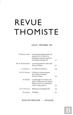 Bertrand.pt - Revue Thomiste - N°3/2021