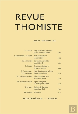 Bertrand.pt - Revue Thomiste - N°3/2022