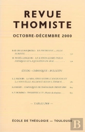 Revue Thomiste - N°4/2000