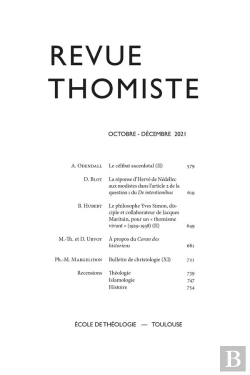 Bertrand.pt - Revue Thomiste - N°4/2021