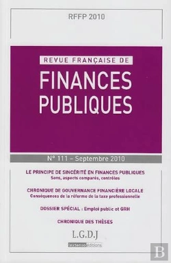 Bertrand.pt - Rffp. Revue Francaise De Finances Publiq