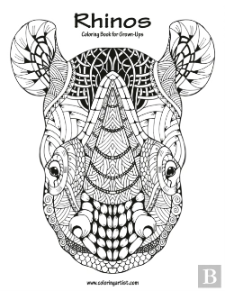 Bertrand.pt - Rhinos Coloring Book For Grown-Ups 1