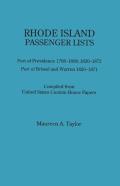 Rhode Island Passenger Lists.