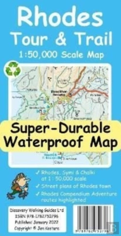Bertrand.pt - Rhodes Tour And Trail Map