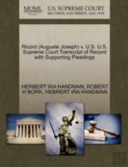 Bertrand.pt - Ricord (Auguste Joseph) V. U.S. U.S. Supreme Court Transcript Of Record With Supporting Pleadings