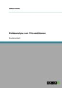 Risikoanalyse Von It-Investitionen