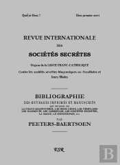 R.I.S.S. Grise , Bibliographie De Peeters-Baertsoen