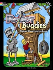 Robot Buddies Stained Glass Color