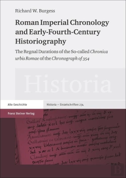 Bertrand.pt - Roman Imperial Chronology And Early-Fourth-Century Historiography