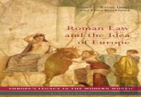 Roman Law And The Idea Of Europe