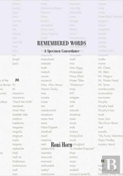 Roni Horn: Remembered Words