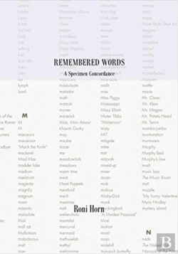 Bertrand.pt - Roni Horn: Remembered Words