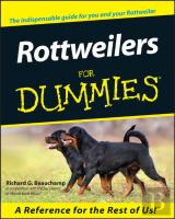 Rottweilers For Dummies