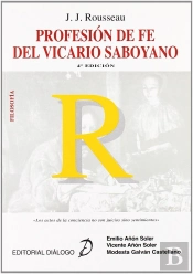 Rousseau. Profesión De Fe Del Vicario Saboyano