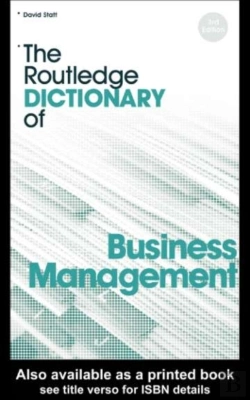 Bertrand.pt - Routledge Dictionary Of Business Management