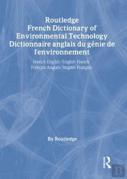 Bertrand.pt - Routledge French Dictionary Of Environmental Technology Dictionnaire Anglais Du Genie De L'Environnement
