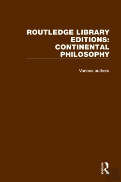 Bertrand.pt - Routledge Library Editions: Continental Philosophy