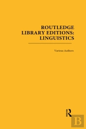 Routledge Library Editions: Linguistics