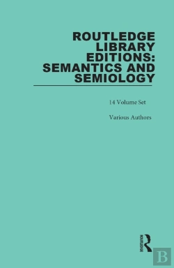 Bertrand.pt - Routledge Library Editions: Semantics And Semiology