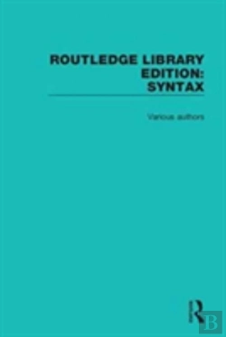 Bertrand.pt - Routledge Library Editions: Syntax