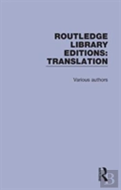 Routledge Library Editions: Translation