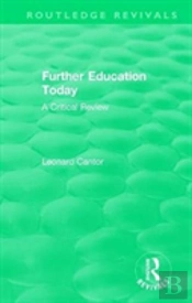 Routledge Revivals: Further Education Today (1979)