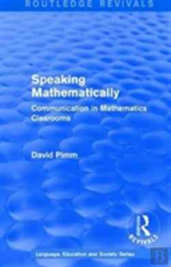 Bertrand.pt - Routledge Revivals: Speaking Mathematically (1987)
